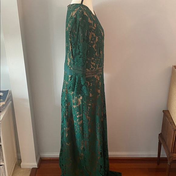 Missmay NWT size XXL maxi lace dress3/4 length sleeves - Picture 5 of 13